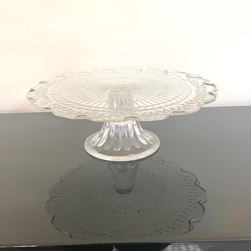 Clear Cake Top Serving Pan Platter